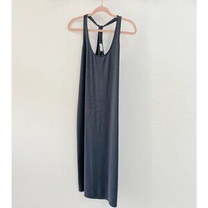 Gentle Fawn T Back Midi Dress Charcoal - Size XS